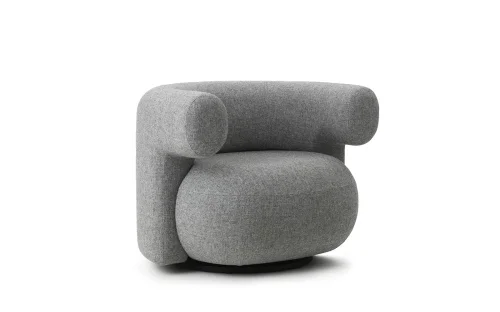 Promocja NORMANN COPENHAGEN fotel tapicerowany BURRA LOUNGE z autopowrotem