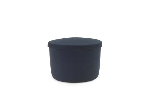 Sprawdź teraz NORMANN COPENHAGEN puf mały HIDE stalowy niebieski