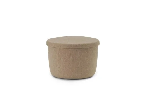 Bezpieczne zakupy NORMANN COPENHAGEN puf mały HIDE piaskowy