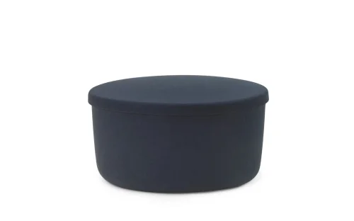 NORMANN COPENHAGEN puf duży HIDE stalowy niebieski Tylko dziś
