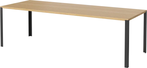 Dostępne od ręki BOLIA stół rozkładany LINK 240 x 90 dąb naturalny / czarna stal