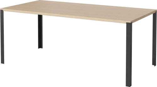 Promocja BOLIA stół rozkładany LINK 180 x 90 dąb bielony / czarna stal