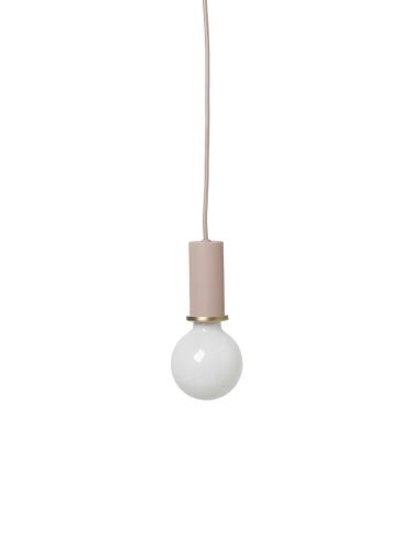 FERM LIVING lampa wisząca - oprawka z przewodem COLLECT różowa niska Wyprzedaż