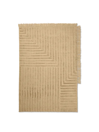 FERM LIVING dywan CREASE WOOL S piaskowy Tani