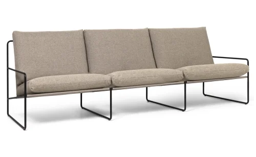 FERM LIVING sofa DESERT 3 osobowa black / dark sand Cena promocyjna