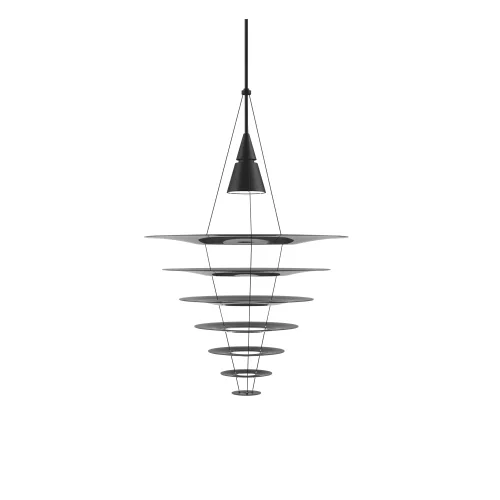 LOUIS POULSEN lampa wisząca ENIGMA 825 czarna Łatwy zwrot