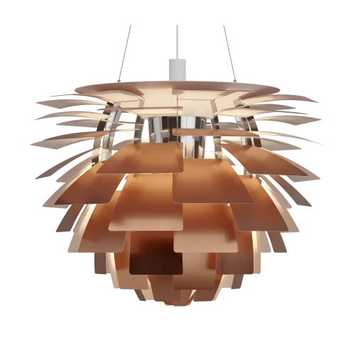Hit sprzedaży LOUIS POULSEN lampa wisząca PH ARTICHOKE 84 cm miedż