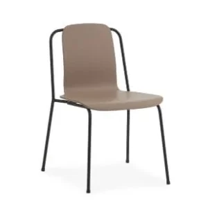 Zamów teraz NORMANN COPENHAGEN krzesło STUDIO czarna stal / brązowe