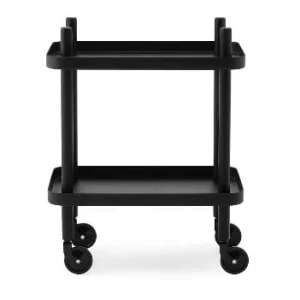 Zniżka NORMANN COPENHAGEN stolik / barek na kółkach BLOCK czarny/ czarny