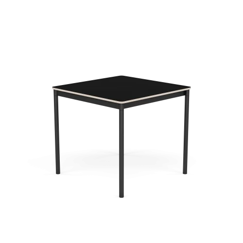 Bezpieczna płatność MUUTO stół BASE 80x80 czarny laminat / sklejka / czarna podstawa
