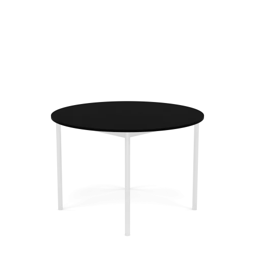 Do wyczerpania zapasów MUUTO stół okrągły BASE 脴 110cm czarny laminat / czarny ABS / biała podstawa