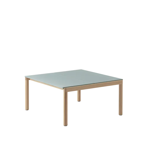 Do wyczerpania zapasów MUUTO stolik kawowy COUPLE PLAIN / PLAIN 84,5x80 cm jasnoniebieski / dąb naturalny