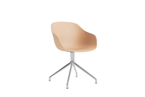 Bezpieczna płatność HAY krzesło obrotowe ABOUT A CHAIR AAC220 pale peach 2.0 / srebrny
