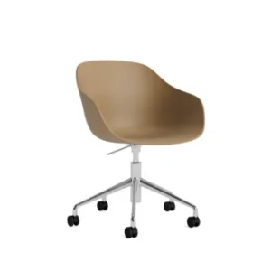 Bestseller HAY krzesło obrotowe na 5 kółkach z regulacją wysokości ABOUT A CHAIR AAC252 clay 2.0 / srebrny