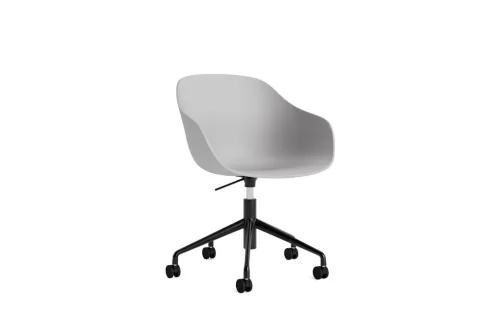 Bezpieczna płatność HAY krzesło obrotowe na 5 kółkach z regulacją wysokości ABOUT A CHAIR AAC252 concrete grey 2.0 / czarny