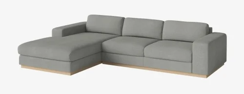 Bezpieczne zakupy BOLIA sofa 3-osobowa z szezlongiem 2 SEPIA podstawa czarna