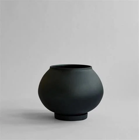 101 COPENAGEN | DONICA SUNAO PLANT POT FAT| BIG - BLACK | 101 COPENHAGEN Ekspresowa dostawa