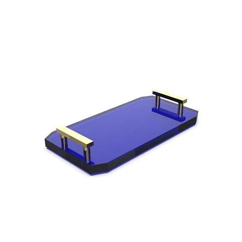 Super okazja DECOR WALTHER | TACAKRISTALL KR TAB CAPRI BLUE | GOLD MATT