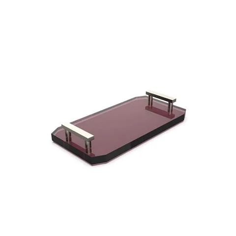 DECOR WALTHER | TACA ŁAZIENKOWAKRISTALL KR SSP 2 KRISTALL BURGUNDY | NICKEL 5.8 CM 36 CM x 18.5 CM Łatwy zwrot
