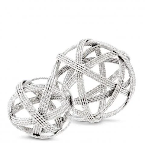 Tani DEKORACJANA BIURKO MEL VILLE SILVER SET 2 SZT. | EICHHOLTZ