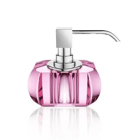 DOZOWNIK DO MYDŁA KRISTALL PINK / CHROME | DECOR WALTHER Tani
