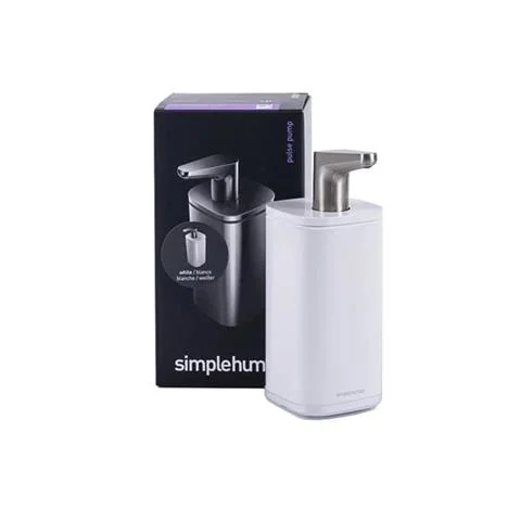 DOZOWNIK DO MYDŁA Z POMPKĄ BIAŁY 295 ML | SIMPLEHUMAN Bezpieczne zakupy