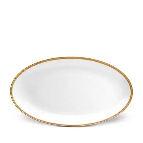 Zniżka DUŻA OWALNA PATERA SOIE TRESSEE GOLD | L'OBJET