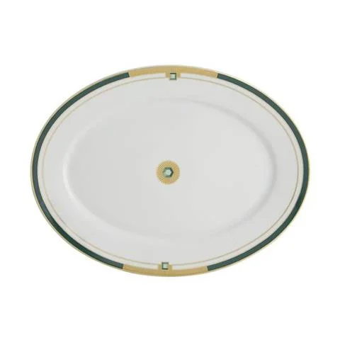 Darmowy zwrot DUŻY OWALNY PORCELANOWY TALERZ EMERALD | VISTA ALEGRE