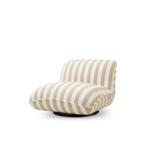 EICHHOLTZ | FOTEL OGRODOWY RELAX FLORENT BEIGE BLACK BASE Niska cena