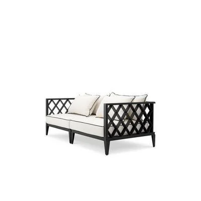 Hit sprzedaży EICHHOLTZ | SOFA OGRODOWA OCEAN CLUB S BLACK FINISH