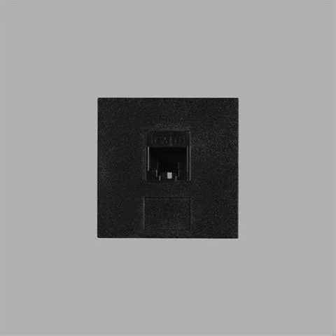 Oferta limitowana EU MODUŁ EURO RJ45 CAT6 45 MM BLACK | BUSTER + PUNCH