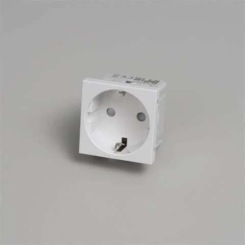 EU MODUŁ GNIAZDO POJEDYNCZE SCHUKO SOCKET TYPE F 45 MM WHITE | BUSTER + PUNCH Rabat