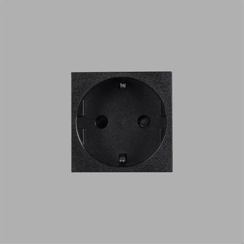 Taniej EU MODUŁ GNIAZDO POJEDYNCZE SCHUKO SOCKET TYPE F 45MM BLACK | BUSTER + PUNCH