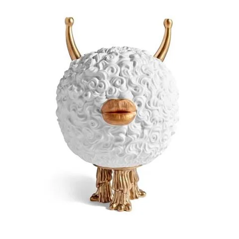FIGURKA DO PALENIA KADZIDEŁEK HAAS MONSTER INCENSE BURNER | BIAŁY, ZŁOTY | L'OBJET Cena promocyjna