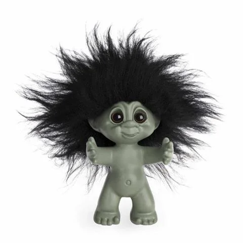 Bestseller FIGURKA GOODLUCK TROLL GREEN / BLACK HAIR