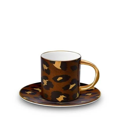 FILIŻANKA DO ESPRESSO ZE SPODKIEM LEOPARD | L'OBJET Wyjątkowa oferta