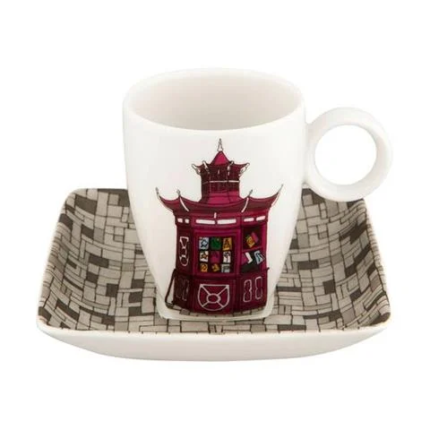 Zamów dziś PORCELANOWA FILIŻANKA DO KAWY ZE SPODKIEM ALMA DO PORTO QUIOSQUE | VISTA ALEGRE