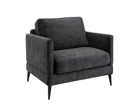 FOTEL ANDORRA LOUNGE CHAIR VELVET DARK GREY | ARTWOOD Bestseller