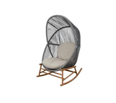 Cena promocyjna FOTEL BUJANY OGRODOWY HIVE DUSTY GREEN- TEAK - CUSHION LIGHT BROWN | CANE-LINE