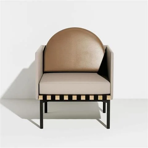 Tani FOTEL GRID GREY-BEIGE | PETITE FRITURE