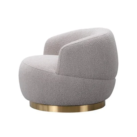 FOTEL OBROTOWYVITALE BOUCLE TAUPE | LIANG & EIMIL Hit cenowy