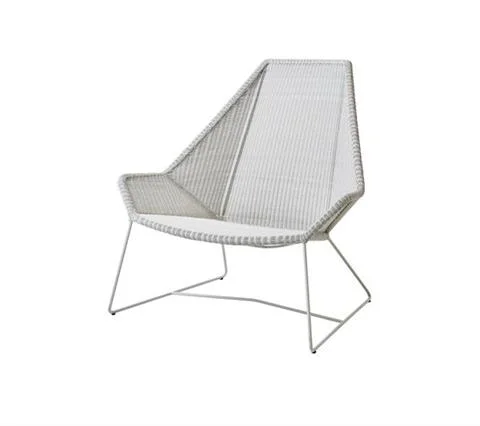 FOTEL OGRODOWY BREEZE HIGHBACK WHITE GREY | CANE-LINE Premium