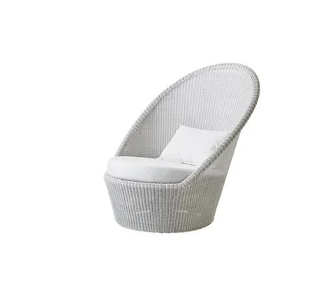 FOTEL OGRODOWY KINGSTON OKRĄGŁY WHITE GREY | CANE-LINE Wysoka jakość