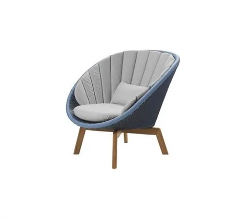 FOTEL OGRODOWY PEACOCKLOUNGE MIDNIGHT / DUSTY BLUE | CANE-LINE Szybka dostawa