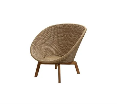 Taniej FOTEL OGRODOWY PEACOCK LOUNGE NATURAL | CANE-LINE