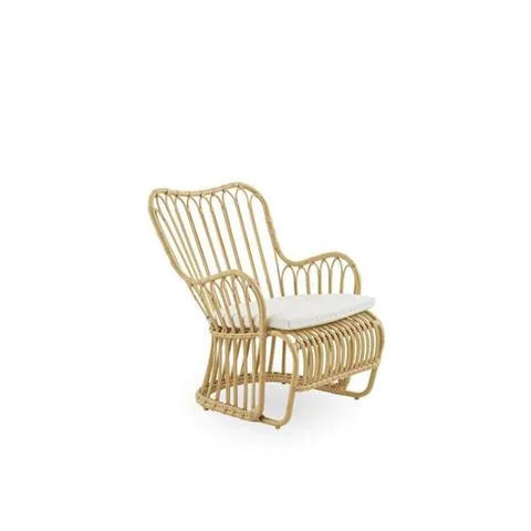 FOTEL OGRODOWY TULIP NATURAL Z PODUSZKĄ WHITE | SIKA DESIGN Cena promocyjna