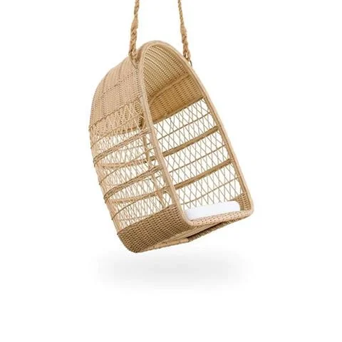 Dostępne od ręki FOTEL OGRODOWY WISZĄCY EVELYN NATURAL | SIKA DESIGN