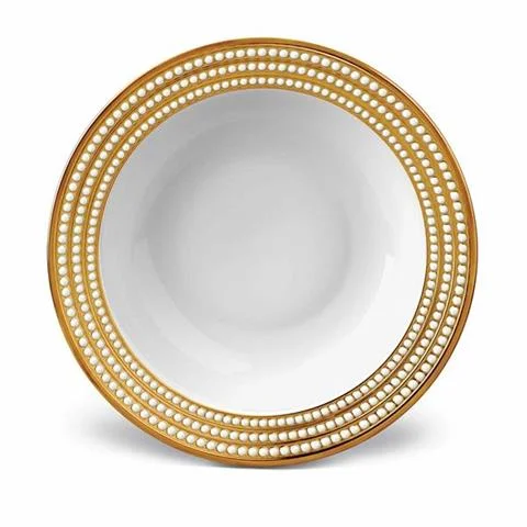 GŁĘBOKA MISA DO SERWOWANIA PERLEE | GOLD | L'OBJET Taniej