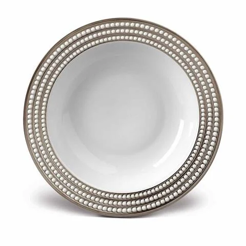 Hit cenowy GŁĘBOKA MISA DO SERWOWANIA PERLEE | PLATINUM | L'OBJET