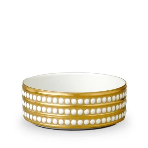 Szybka wysyłka GŁĘBOKA MISA PERLEE | GOLD | L'OBJET